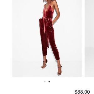 Express Velvet Jumpsuit